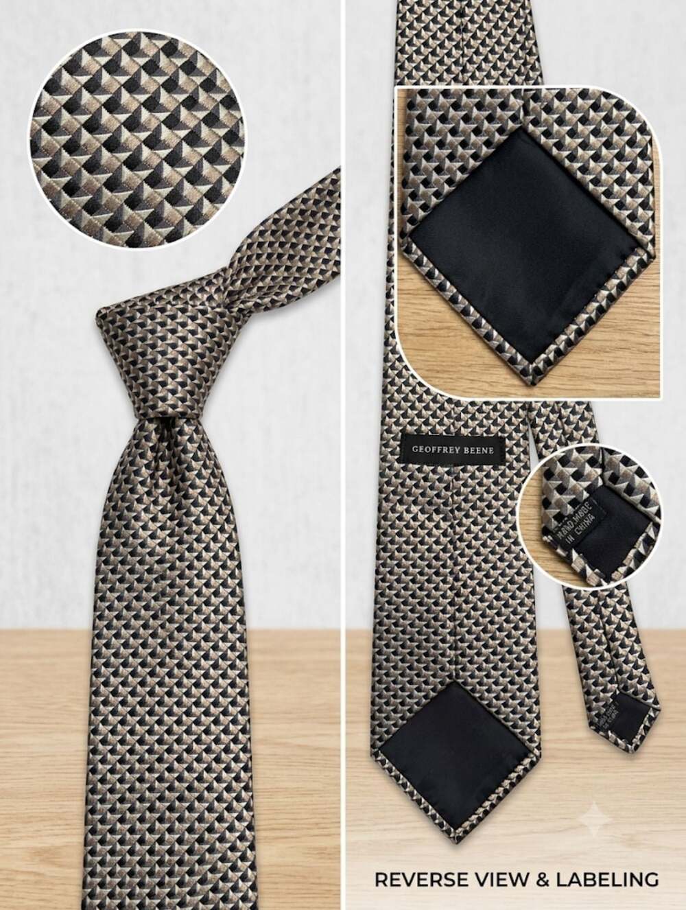 Vintage Geoffrey Beene Square Silk Tie